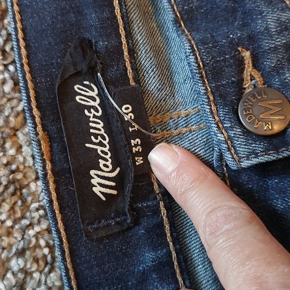 Men’s Madewell Straight-leg jeans; 33x30 - Picture 5 of 6
